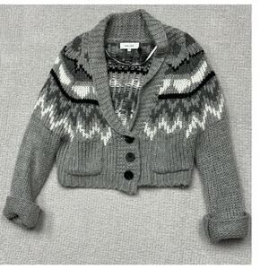 John + Jenn Women's Gray Cardigan Long Sleeve Sweater Size S #66515